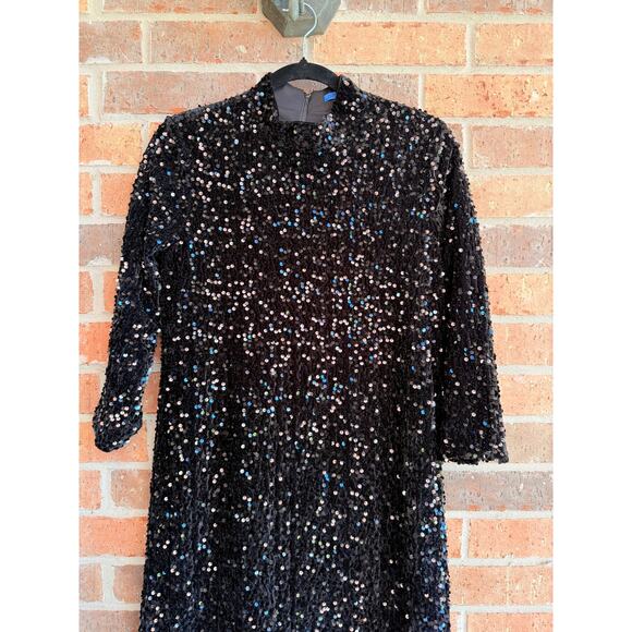 J. Mclaughlin Black Sequence Dress Size Small NWT - Picture 4 of 6